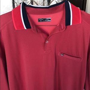 Callaway 2XLT 100%poly rose color polo